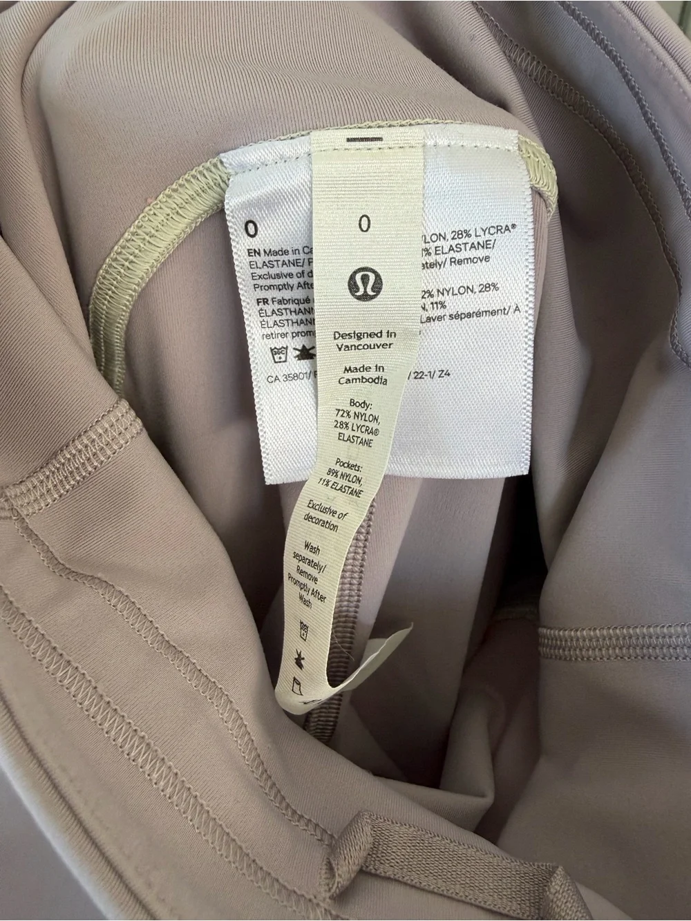 Lululemon Power Thru High-Rise Tight 25